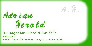 adrian herold business card